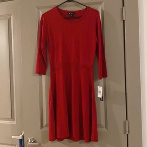 BCX Red Sweater Dress